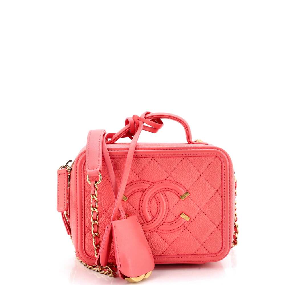 Chanel Filigree Vanity Case Quilted #264220C36B